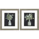 Florals Green and Gray and Neutral Framed Art