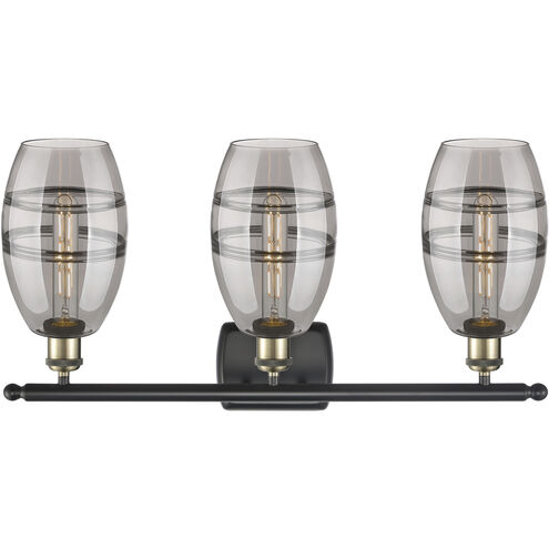 Ballston Vaz 3 Light 25.88 inch Black Antique Brass Bath Vanity Light Wall Light