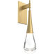 Rain Drop LED 5 inch Gilded Brass Indoor Sconce Wall Light in 2700K LED