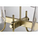 Brookside 6 Light 25 inch Vintage Brass Island Pendant Ceiling Light