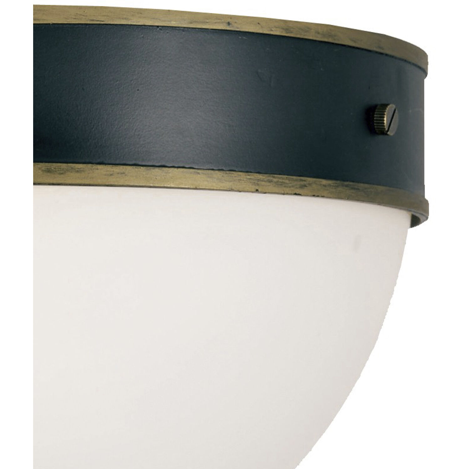 Capsule 2 Light 8 inch Matte Black/Textured Gold Outdoor Flush, Brian Patrick Flynn