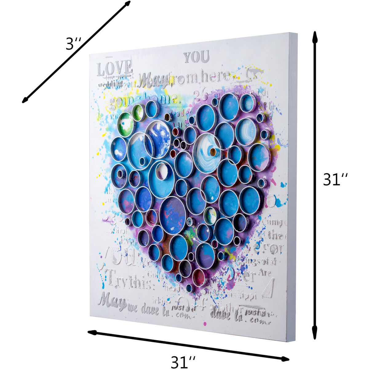 Work of Heart Blue Wall Art, Varaluz Casa