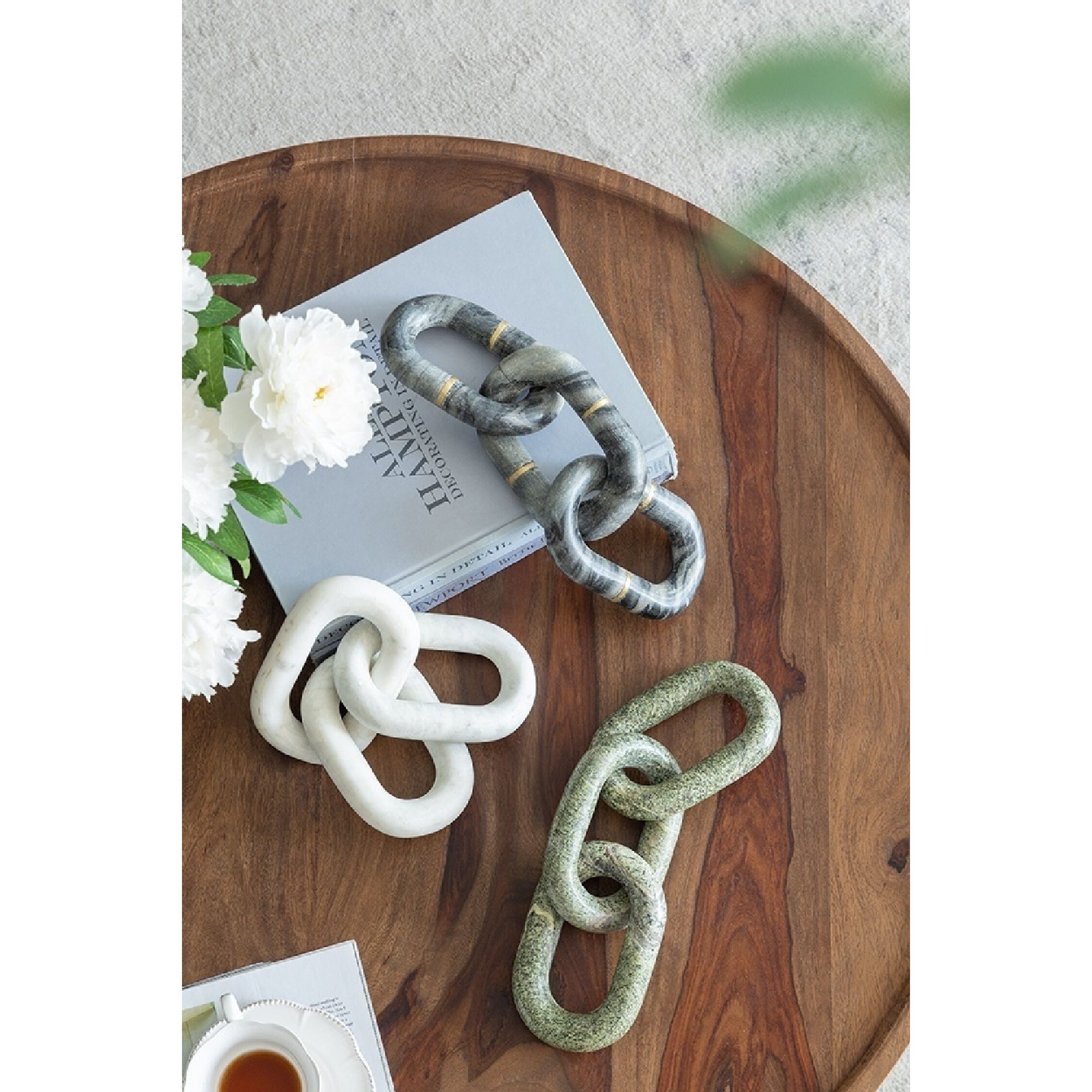 Anita Gray/Brass Marble Chain