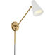 Sylvia 1 Light 5.5 inch Natural Brass Wall Sconce Wall Light