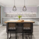 Geometric 1 Light 12 inch Bronze Mini Pendant Ceiling Light