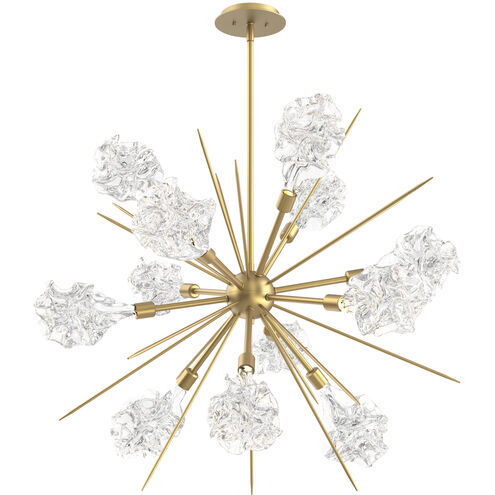 Blossom LED 34.5 inch Gilded Brass Chandelier Ceiling Light in 2700K LED, Starburst