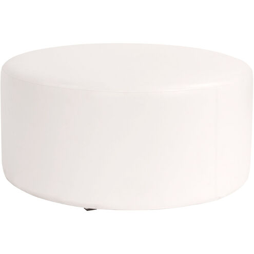 Universal 18 inch Avanti White Round Ottoman with Slipcover