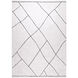 Contemporary Luxe 130 X 94 inch Black/White Rug in 8 x 11