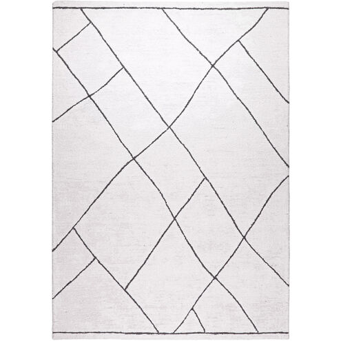 Contemporary Luxe 130 X 94 inch Black/White Rug in 8 x 11