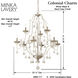 Colonial Charm 9 Light 33.13 inch White Wash and Sun Dried Clay Chandelier Ceiling Light