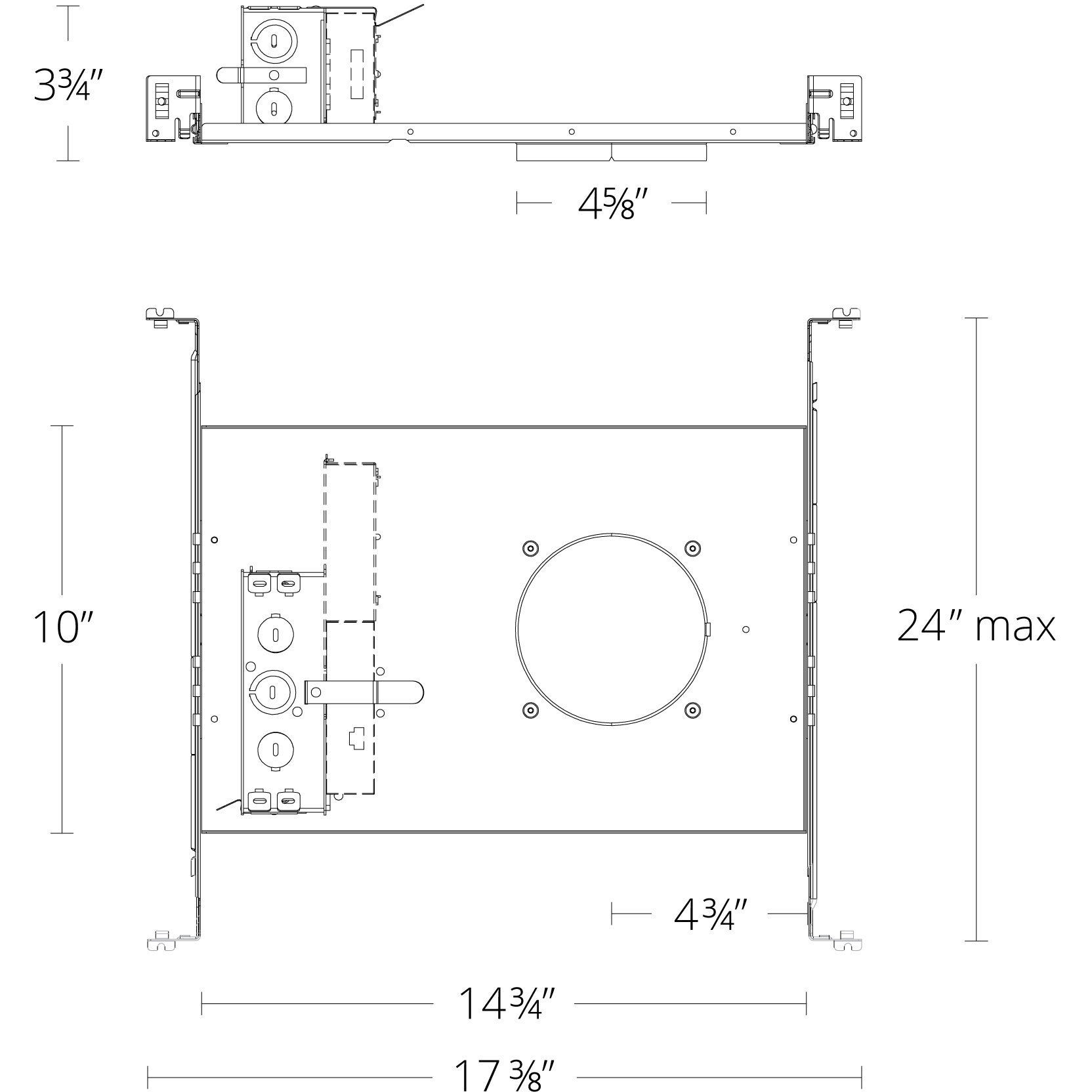FQ Integrated LED Galvanized Steel Housing, IC Housing Only