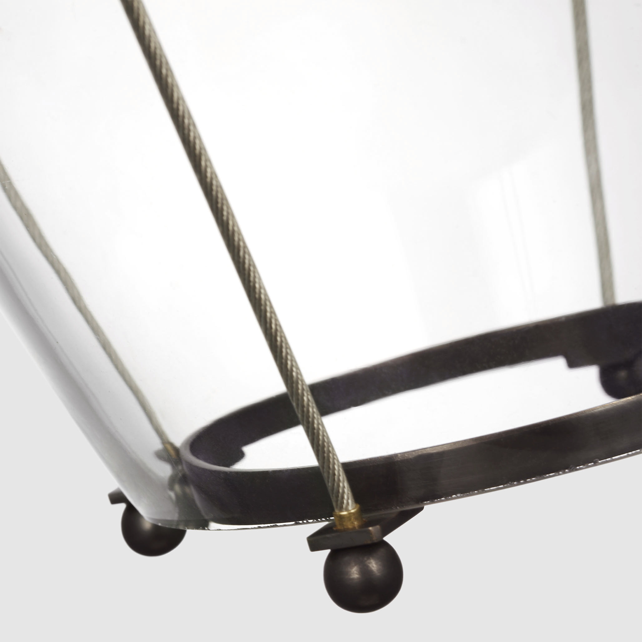 Ray Booth Ovalle LED 8.75 inch Bronze Lantern Pendant Ceiling Light