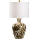 MarketPlace 28 inch 100 watt Calacatta Gold/Brass Table Lamp Portable Light