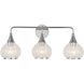 Alora Mood Hazel 3 Light 26.75 inch Chrome Vanity Light Wall Light in Clear Glass