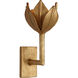 Julie Neill Alberto LED 5.75 inch Antique Gold Leaf Sconce Wall Light, Small