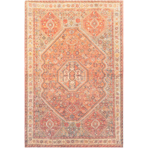 Unique 36 X 24 inch Burnt Orange/Charcoal/Bright Orange/Bright Yellow Rugs, Rectangle