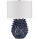 Maitake 22 inch 150 watt Dark Blue Reactive Table Lamp Portable Light