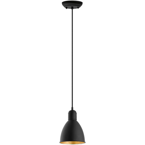 Priddy 2 1 Light 6 inch Black and Gold Mini Pendant Ceiling Light 