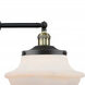Franklin Restoration Large Oxford LED 25 inch Black Antique Brass Chandelier Ceiling Light in Matte White Glass, Franklin Restoration