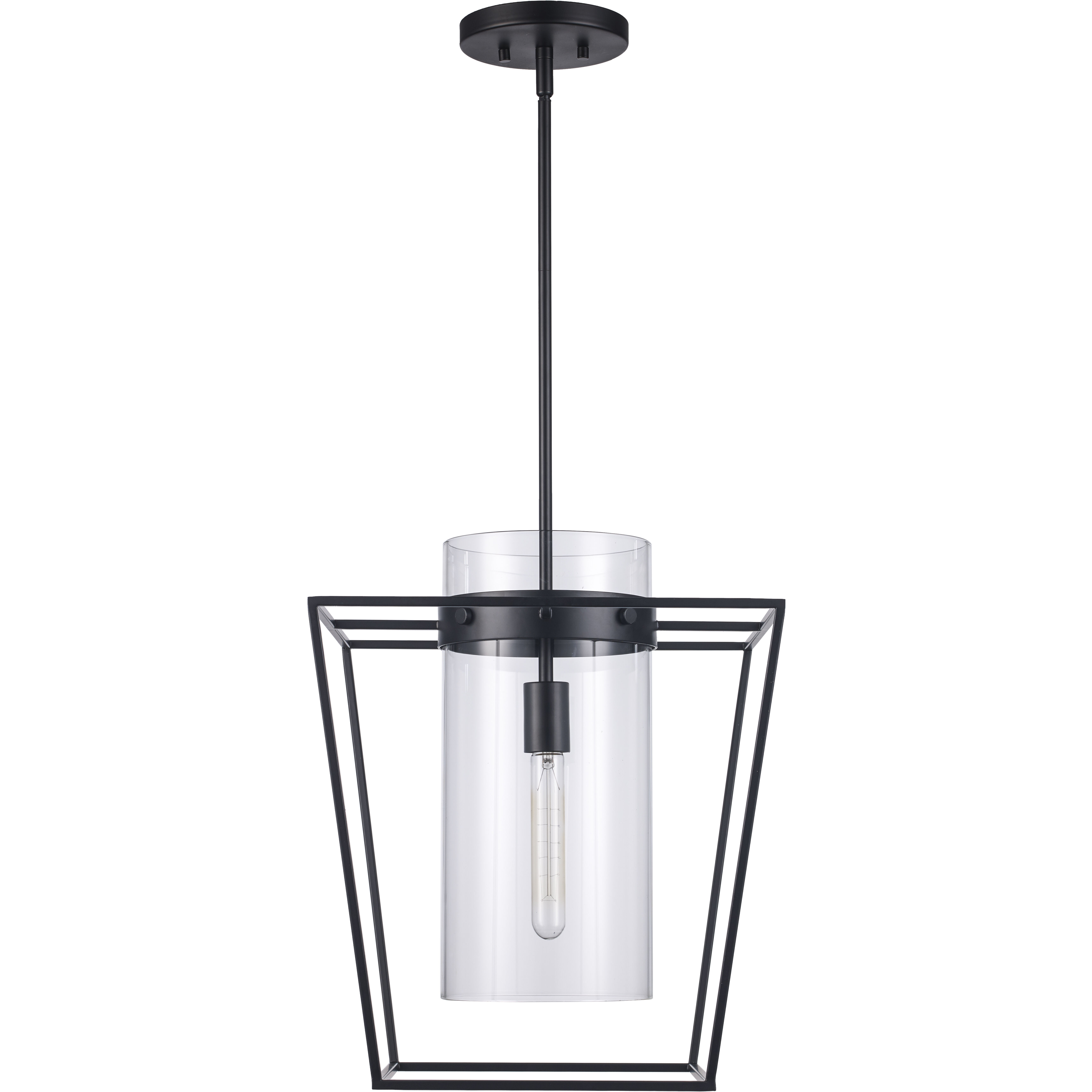 Nova 1 Light 15 inch Black Pendant Ceiling Light