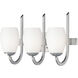 Taylor 3 Light 18 inch Satin Nickel Bath Vanity Wall Light