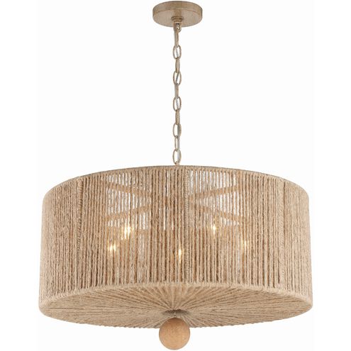 Jessa 5 Light 24 inch Burnished Silver Chandelier Ceiling Light