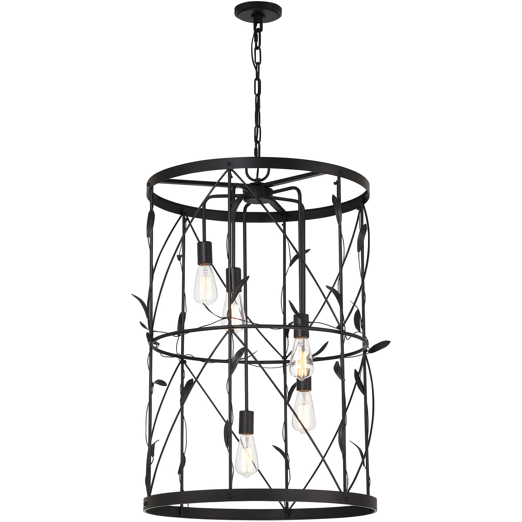 Lexington 5 Light 26 inch Matte Black Pendant Ceiling Light