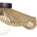 Coastal Living Provence Cafe LED 15 inch Natural Flush Mount Ceiling Light