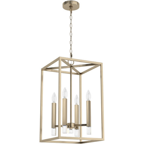 Sunjai 4 Light Alturas Gold Foyer Pendant Ceiling Light, Small