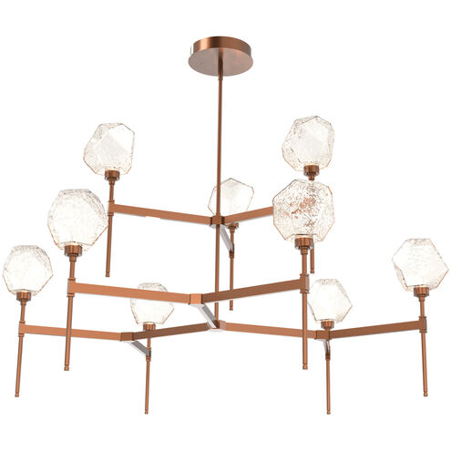Gem LED Burnished Bronze Chandelier Ceiling Light, Round