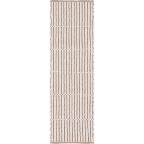 Julia 72 X 48 inch Taupe, Cream, White Rug