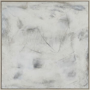 Abadie White and Grey and Blue Canvas Art