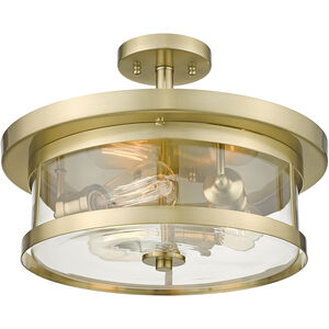 Canada 3 Light 16.00 inch Semi-Flush Mount