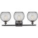 Ballston Farmhouse Chicken Wire LED 26 inch Oil Rubbed Bronze Bath Vanity Light Wall Light, Ballston