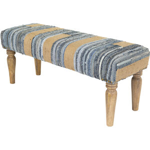 Cambrai Pewter Upholstered Bench