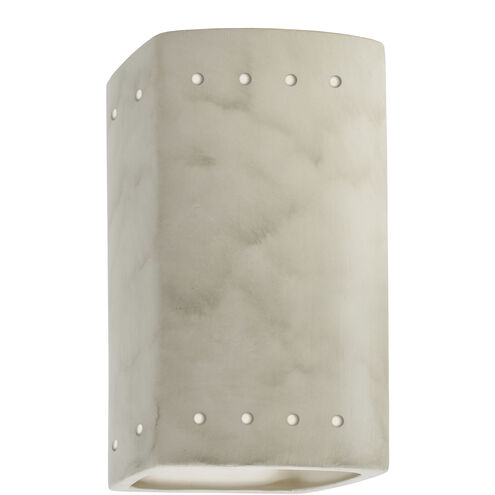 Ambiance Rectangle LED 5.25 inch Antique Patina Wall Sconce Wall Light, Small