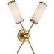 Denison 2 Light 15.75 inch Warm Brass Wall Sconce Wall Light