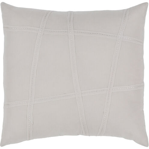 Haru 26 X 26 inch Light Gray Euro Sham