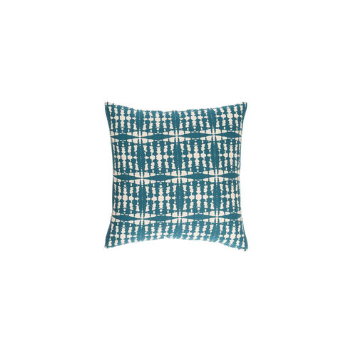 Ridgewood 20 X 20 inch Teal and Cream Pillow