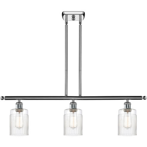 Ballston Hadley LED 36 inch Polished Chrome Island Light Ceiling Light in Clear Glass, Ballston