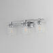 Cubos 3 Light 22.25 inch Polished Chrome Wall Sconce Wall Light