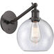 Ballston Athens LED 8 inch Oil Rubbed Bronze Sconce Wall Light in Seedy Glass
