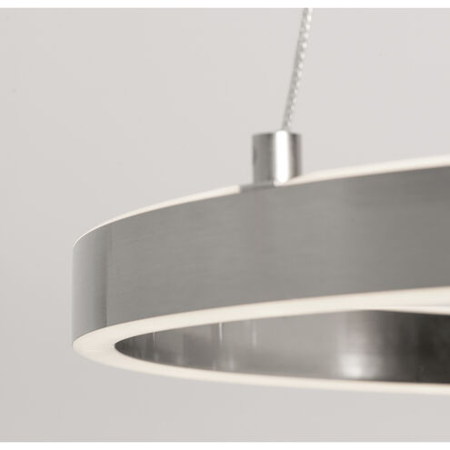 Glo LED 24 inch Satin Nickel Pendant Ceiling Light