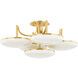 Bregman LED 30.75 inch Aged Brass Semi Flush Ceiling Light