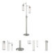 Hagen 64 inch 40 watt Brushed Nickel Floor Lamp Portable Light in Brushed Nickel / Clear