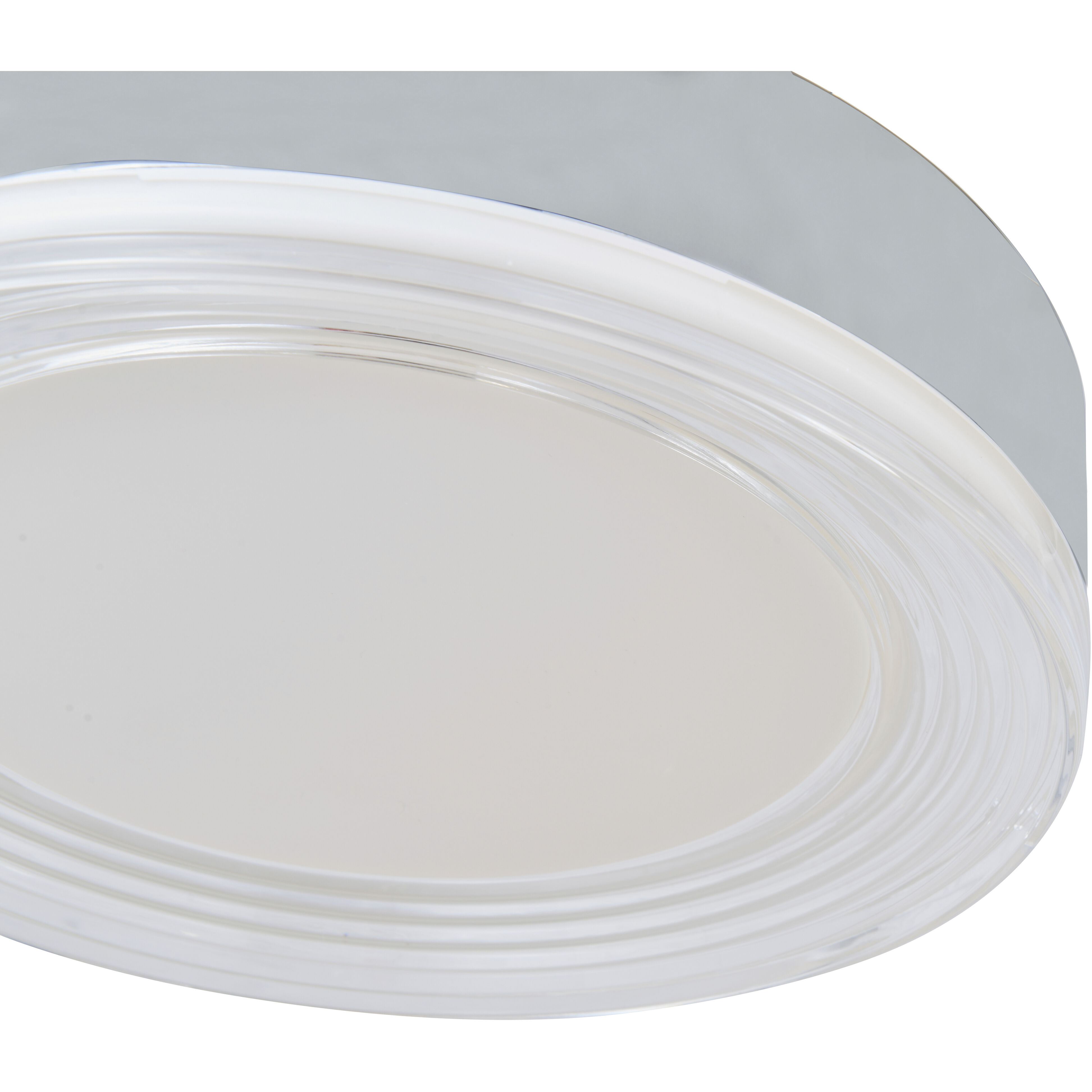 Waves LED 12 inch Chrome Flush Mount Ceiling Light