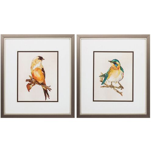 Florals Collection Orange Framed Art