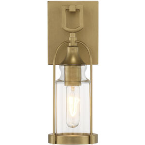 Yasmin 1 Light 13 inch Aged Gold Outdoor Wall Sconce