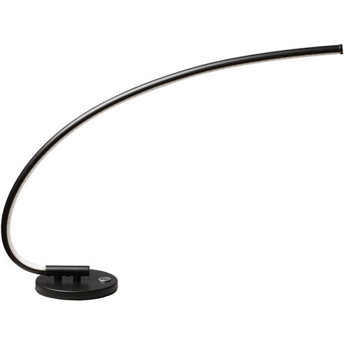 Contemporary 19 inch 18.00 watt Black Task Table Lamp Portable Light
