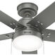 Sea Point 52 inch Matte Silver Outdoor Ceiling Fan